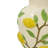 12.5" Ceramic Lemon Vase, Decorative Lemon Ceramic Vase for Tabletop Floral Display