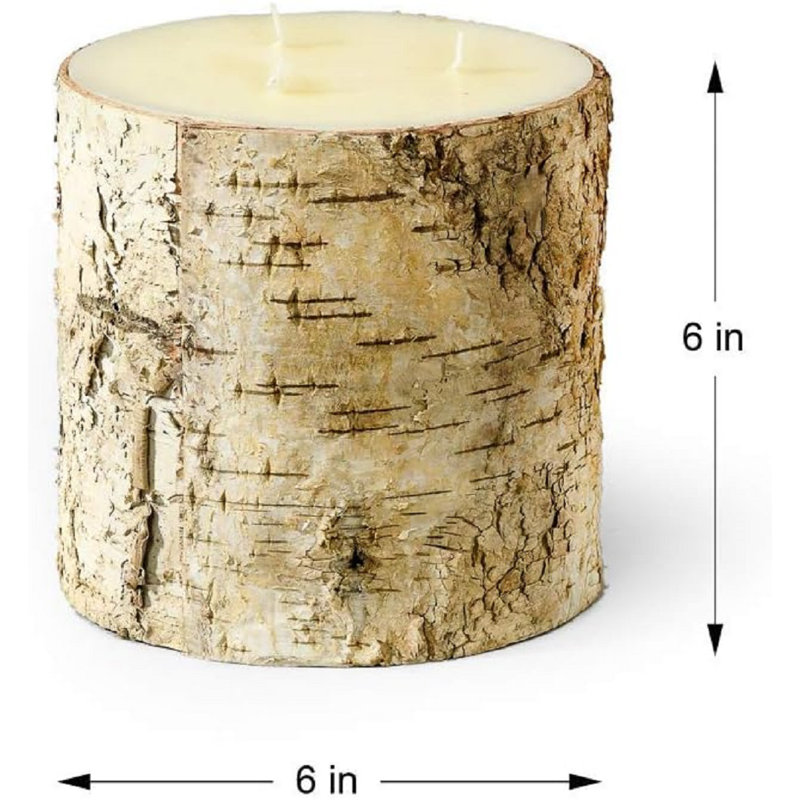Unscented Pillar Candle, 6" H x 6" W x 6" D, 6