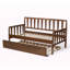 Lit de jour simple en bois massif avec couchette Doyers