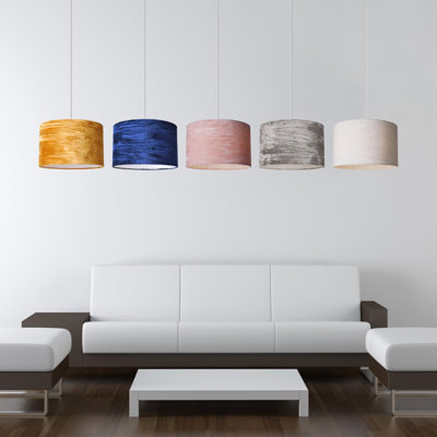 20cm H Fabric Drum Pendant Shade
