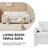 Chenille Fabric 3-Seater Couch