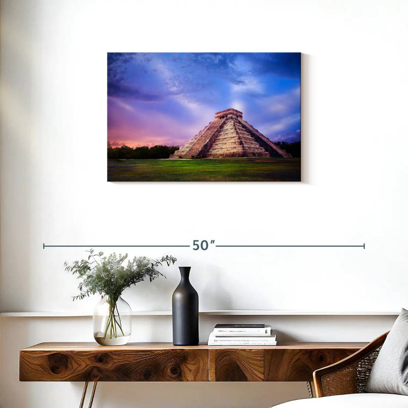 Adella Temple Of Kukulkan, 20" H x 30" W