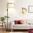 Dimmable Floor Lamp, 1000 Lumens LED Edison Bulb Included,Black