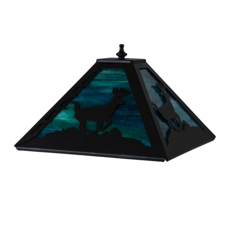 Abat-jour empire en verre 6,5 po H