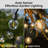 33ft Solar String Lights Outdoor Waterproof, 14 Soft Warm Bulbs, Auto On/Off