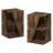 Book Shelf, Stackable 2-in-1 Bookshelf, Corner Bookcase with Display Shelf, 16.1 x 16.1 x 49.1, for Living Room, Bedroom, Home Office, Amber Pine-121881950