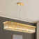 Anacelia 31.5''/39''/47'' Crystal Chandelier, Modern Kitchen Island Square/rectangle Chandelier with Crystal Accents