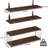 3+1 Tier Bathroom Floating Shelves Over Toilet, 15.8In Farmhouse Rustic Wood Shelves, Wall Decor For Bathroom, Living Room,Bedroom And Kitchen-1295095555
