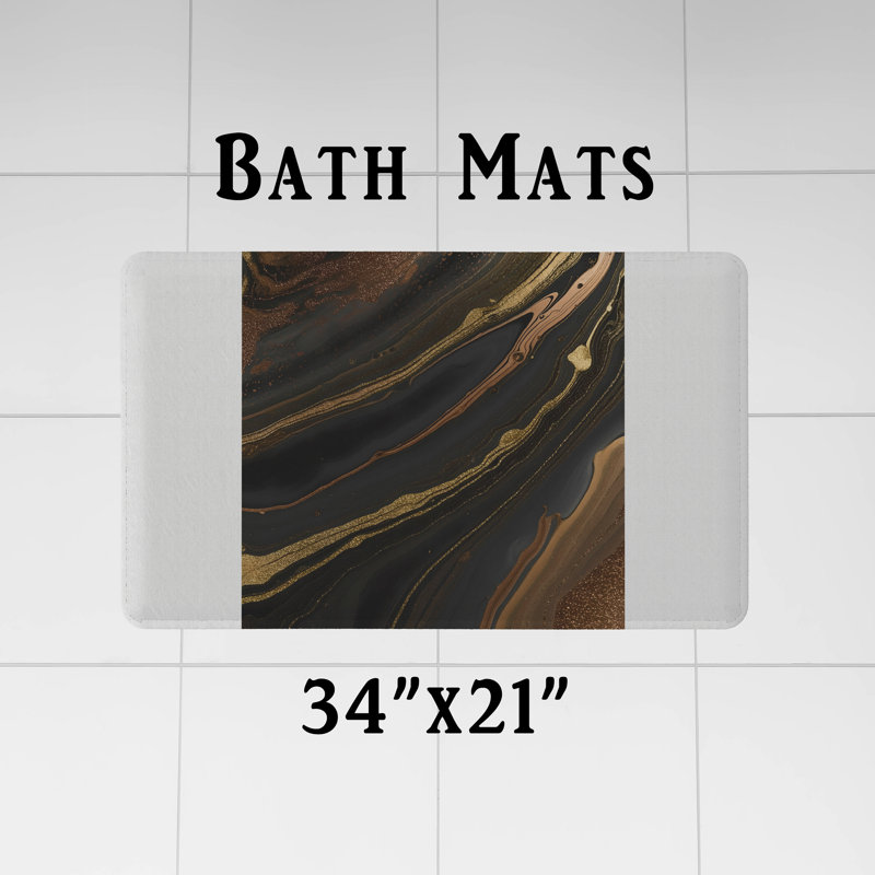 Rideau de douche avec tapis de bain, H 72 po x l 70 po