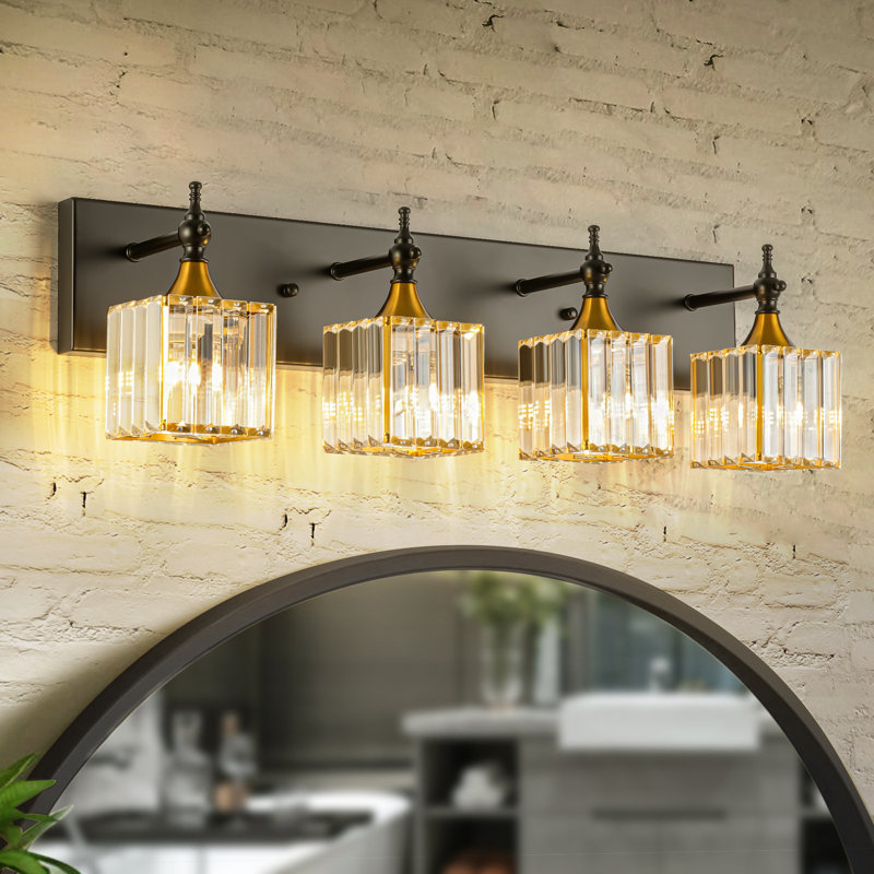 4 - Light Crystal Wall Vanity Light