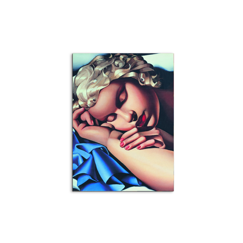 The Sleeping Woman 77.5cm H x 58cm W MetalArt Materic Aluminum Satin Effect, Frameless Panel, Lightweight Ready to Hang