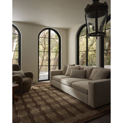 Tapis espresso / brun Jeremiah Brent x Loloi Fori