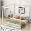 Lit plateforme à baldaquin avec pieds de support-2001547683-2001547682
