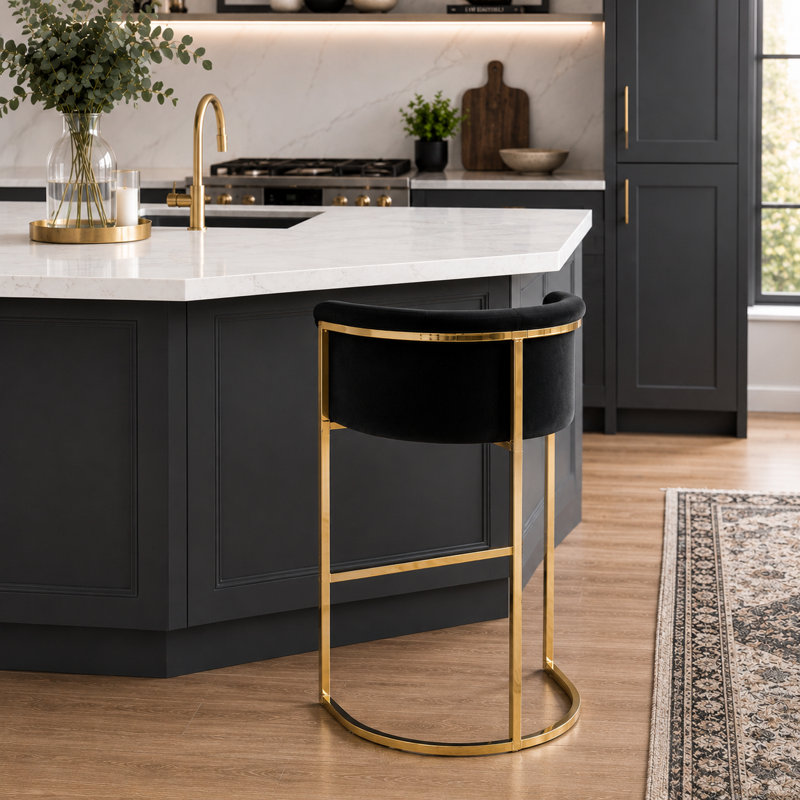 Tabouret 27 po, Noir