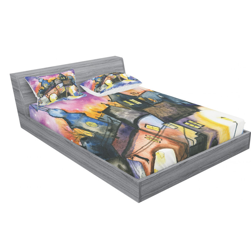 Microfiber Sheet Set, Full Sheet Set with Fitted Sheet