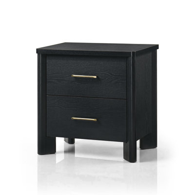 Heroux 2-Drawer Nightstand with USB Ports