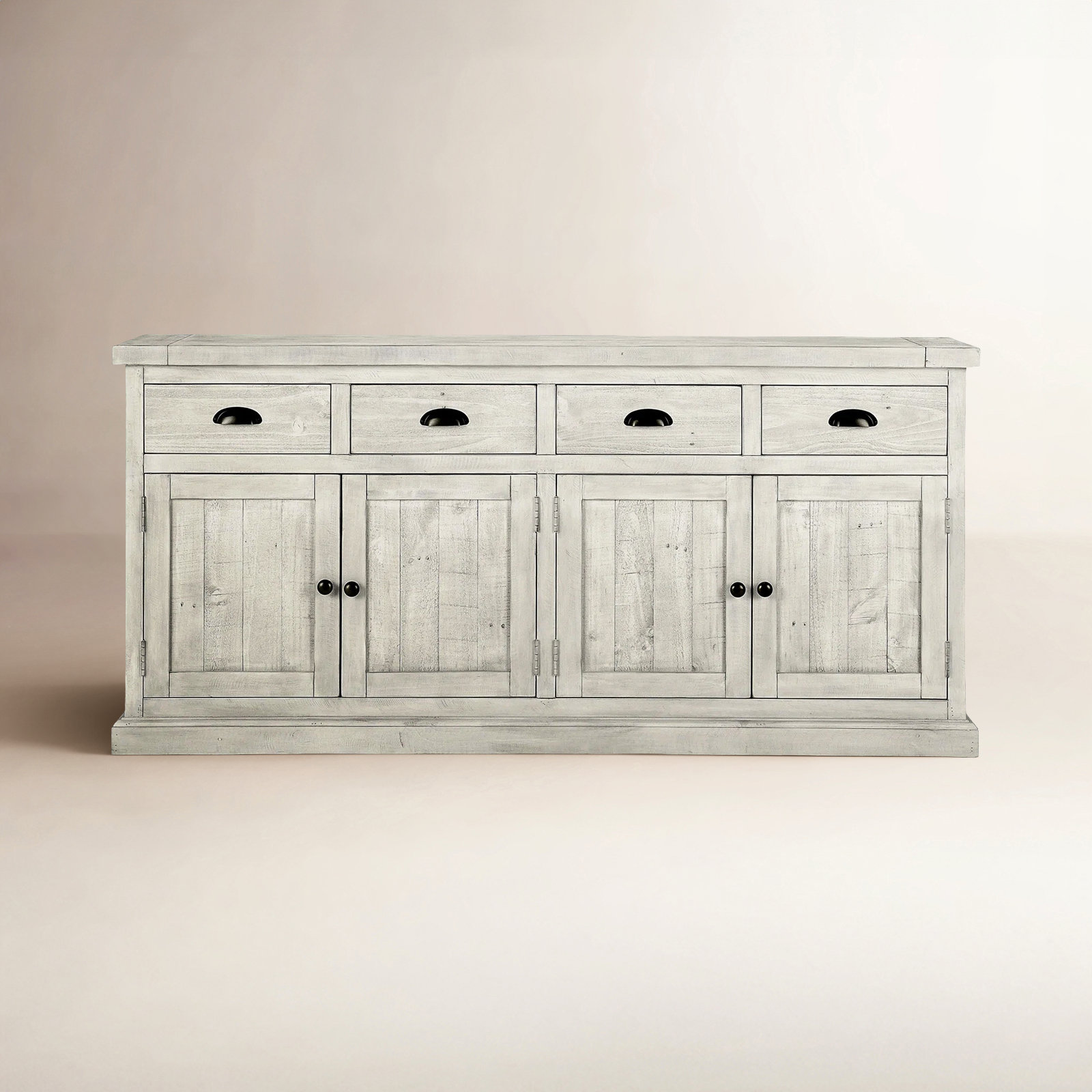 Kinston Pine Sideboard, Distressed Ivory