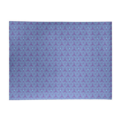 Tapis bleu/mauve léger dessiné à la main