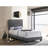 Charming Gray Twin Bed With Storage