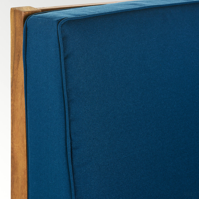 Fauteuil droit Perla, Bleu