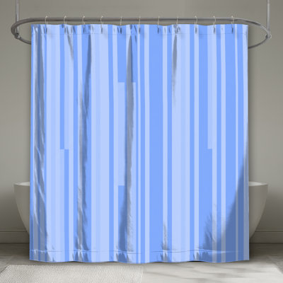 Rideaux de douche à rayures verticales