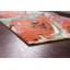 Tapis oriental contemporain abstrait à motif végétal noué à la main 4 x 6