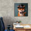 Toile épique Graffiti «The charmant Mr. Fox» par Lucia Heffernan, 26 po x 26 po-1375677216