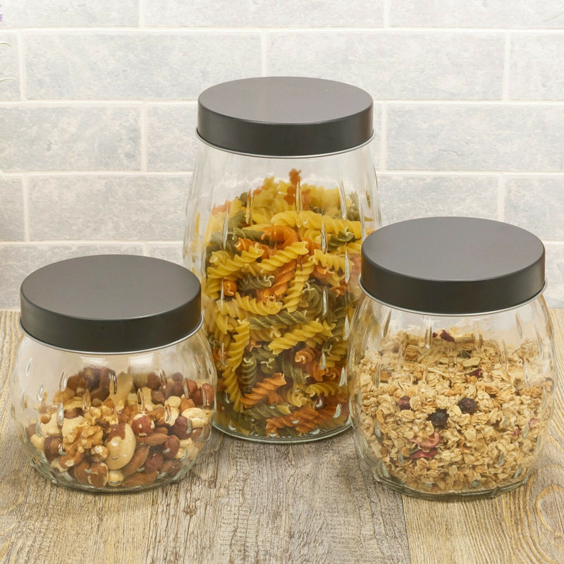 Glass Jar - Set of 3