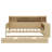 Daybed With Trundle Side Bookcase And Desk Pine Wood Captains Bed With Storage Headboard-740214347-740214358