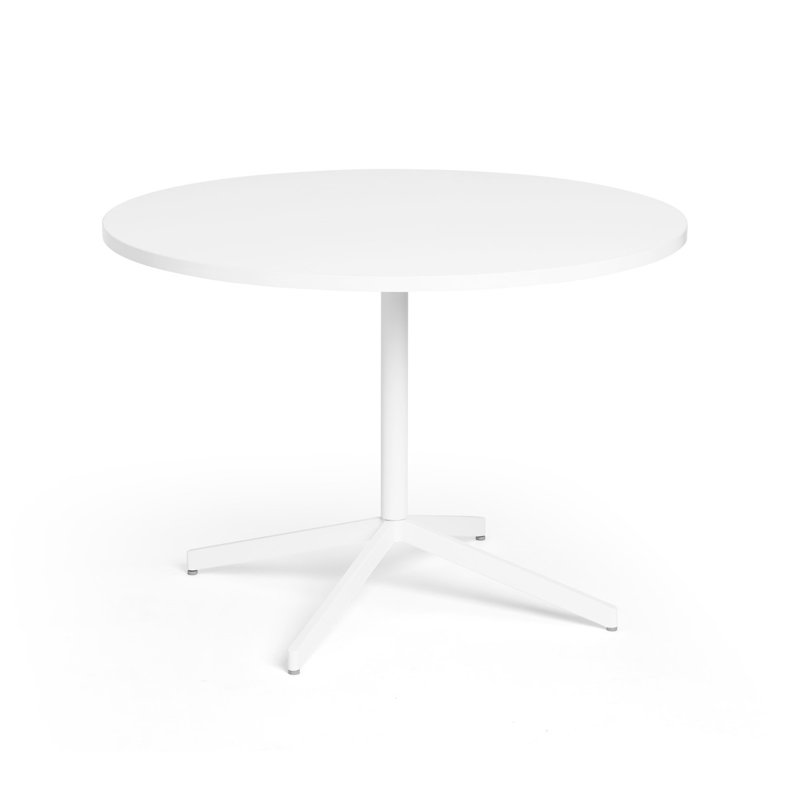 Touchpoint Table, 42" Diameter, White LPL, White
