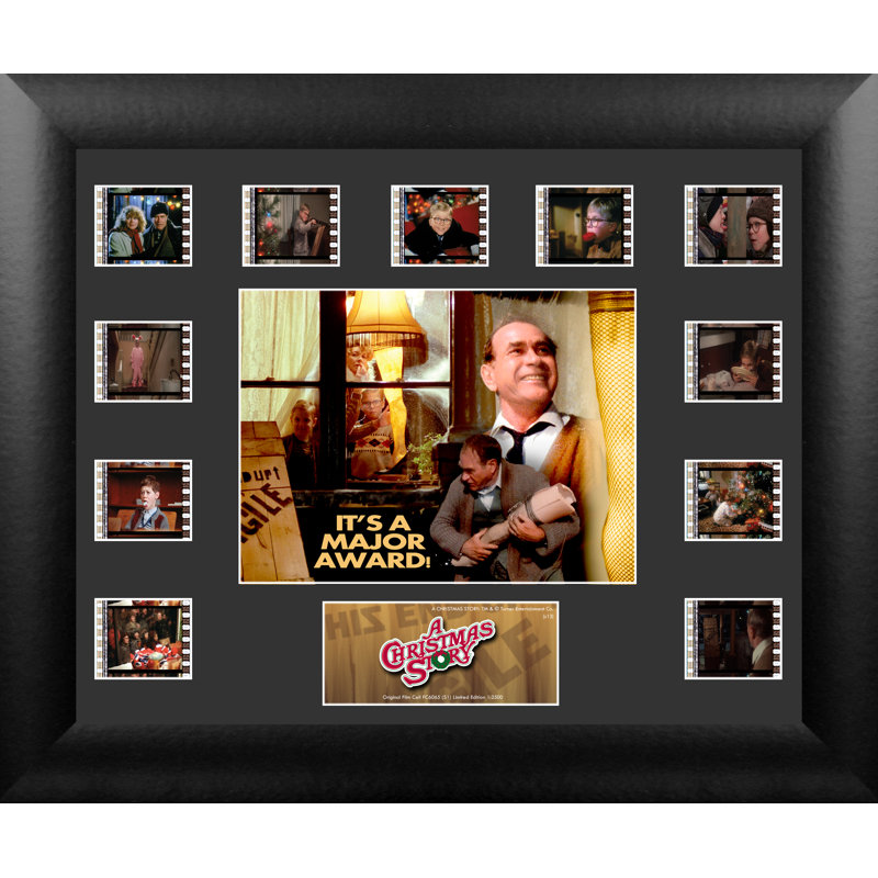 A Christmas Story FilmCells, art mural encadré en édition limitée avec 11 clips de film