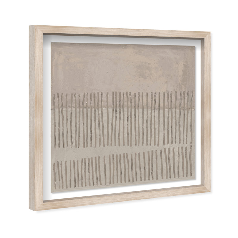 Minimal Fence II Print by Oliver Gal, 21.5"H x 21.5"W, Natural Oak Shadowbox
