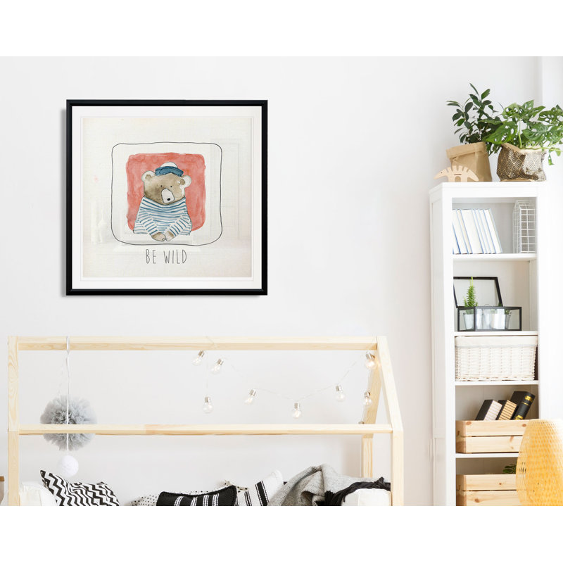 "be art bold", H 26,5 po x l 26,5 po x P 1,5 po, Cadre plastique noir