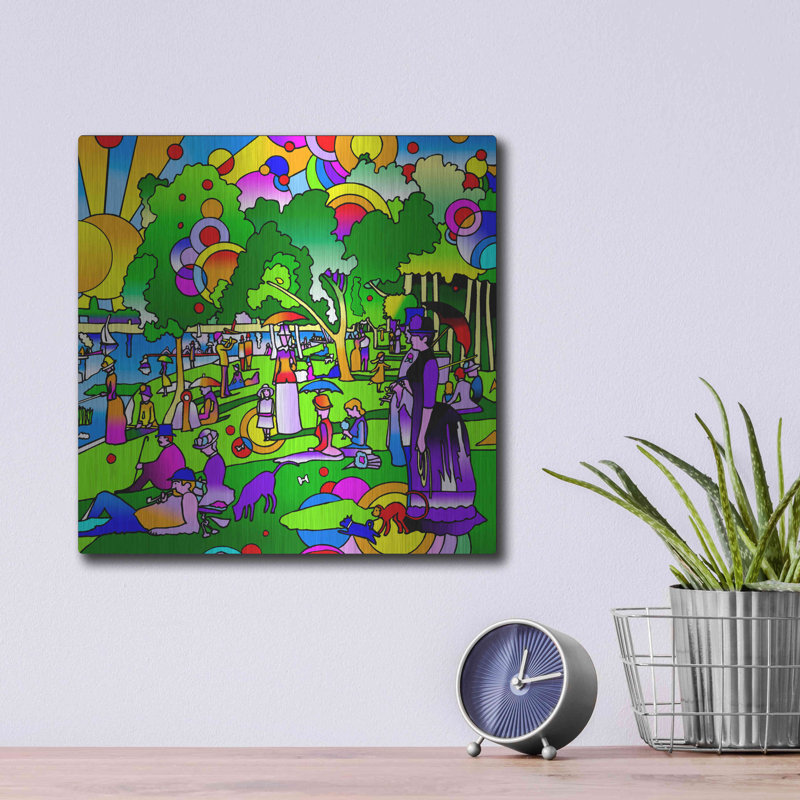 «Grande Jatte» par Howie Green, art mural en métal, H 12 po x l 12 po