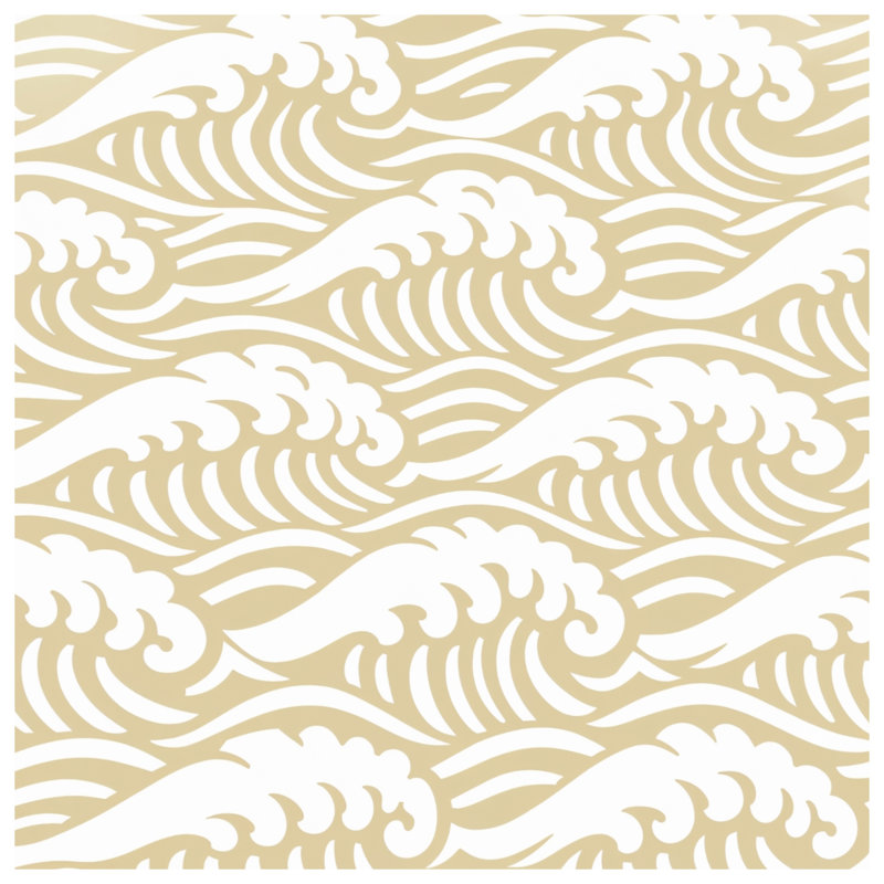 Housses de couette beige Ocean Waves, Twin