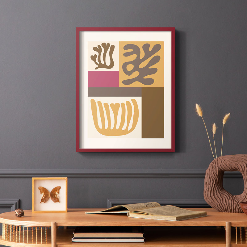 Matisse CCLV III, reproduction encadrée - bois massif, H 14 po x l 11 po, Noir