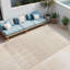 Sesame Modern Outdoor Rug, Geometric Stain Resistant Easy to Clean Rug For Patio, Balcony, Decks & Garden-974843966