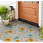 Non-Slip Floral Outdoor Doormat