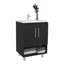 Meuble-lavabo, 2 portes, tablettes