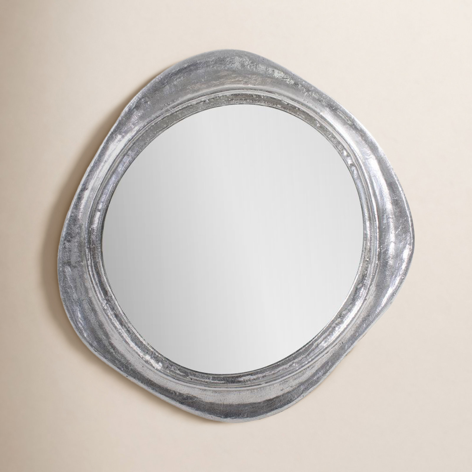 27" Cast Iron Accent Mirror