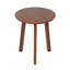 Tables de bout Modern, table d'appoint ronde en bois massif pour espaces compacts
