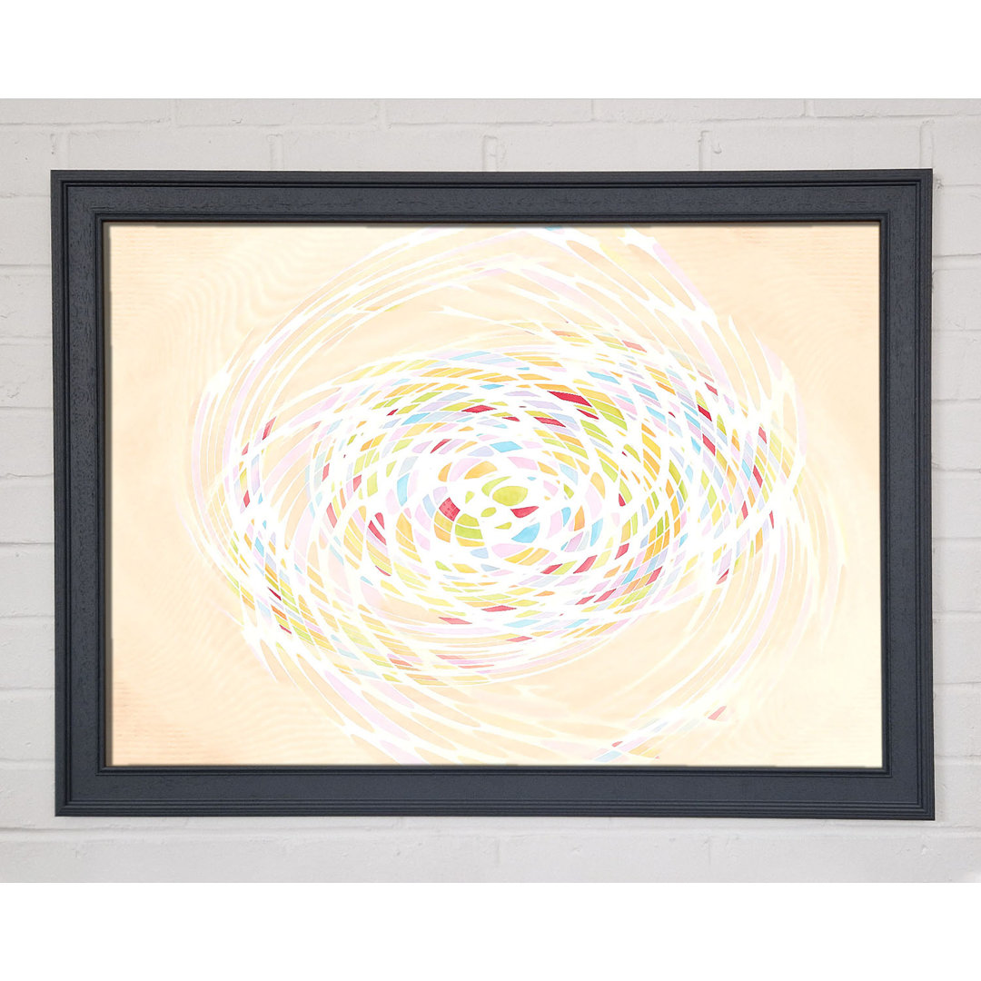 Gerahmtes Leinwandbild Pastel Swirl