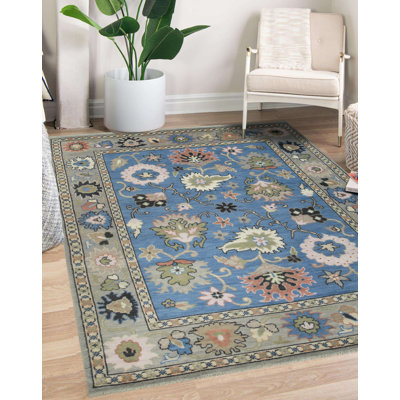 Tapis bleu Nina Penelope