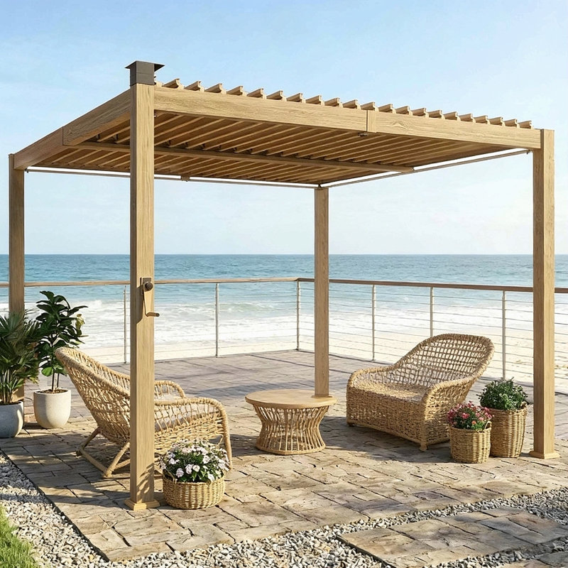 Pergola d'extérieur, pergola à persiennes, pergola de patio (pergola seulement)