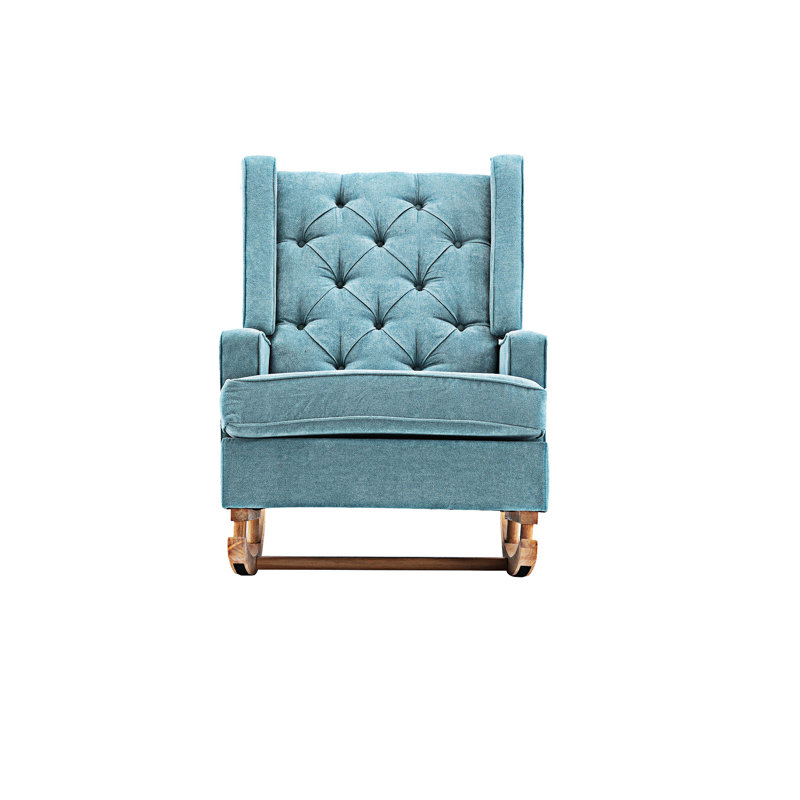 Chaise berçante moderne rembourrée