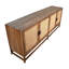 Royette 83" Exotic Wood And Rattan Sideboard In Black-1314692935