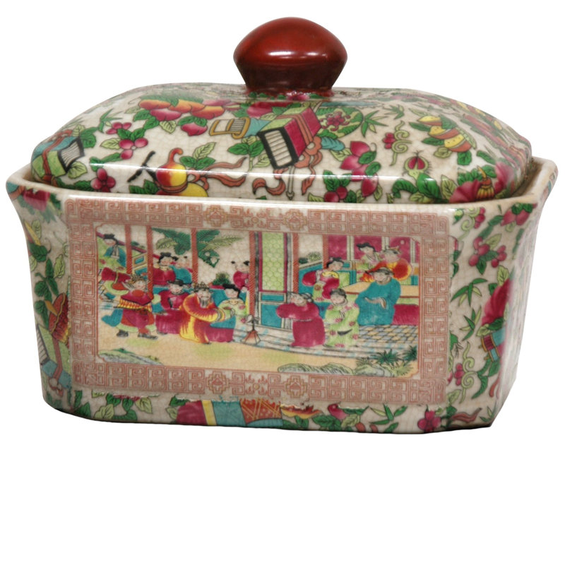 Pot de rangement Sheraden, Brown Pink