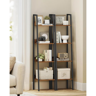 Redekar 140cm H x 33.8cm W Steel Ladder Bookcase