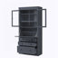 Armoire de rangement avec 3 tiroirs, tablettes réglables et prise de courant-1727112486
