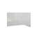 3x6 Tile White Shower System with Molded Seat with Black Grout Lines 60"W x 36"D x 96"H